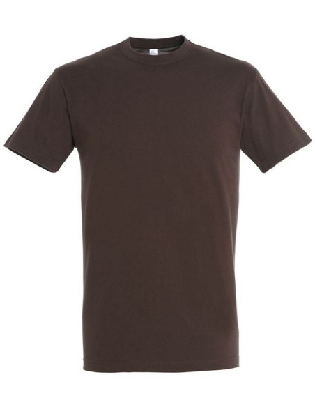 Tricou cu maneca scurta, unisex Sol'S Regent, culoare chocolate (maro inchis), vedere din fata