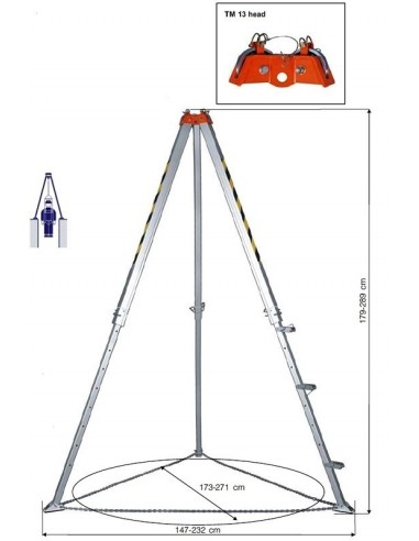 Tripod pentru salvare TM 13