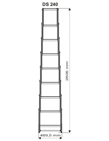 Scară telescopică din aluminiu DS 240