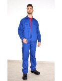 Salopetă clasică în talie, din doc 100% bumbac 240 g/mp, Vtrend