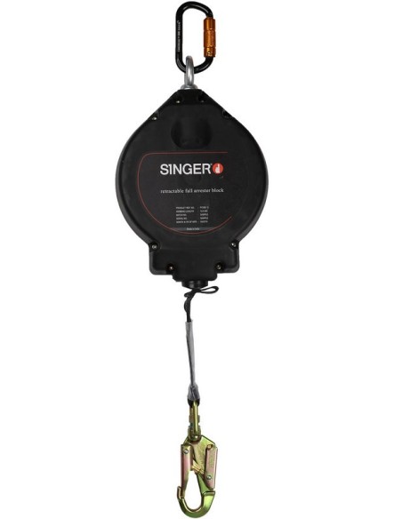Opritor de cădere Singer Safety ARAWEB100 cu chingă poliester 10 m EN 360