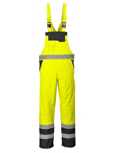 Pantaloni cu pieptar HiVis S488