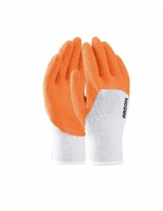 Mănuși de lucru imersate Dick Knuckle ARDON A9023, poliester, latex, portocaliu/alb
