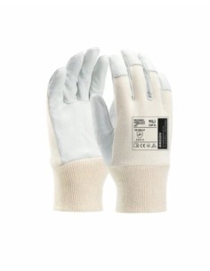Mănuși de lucru din piele și textil Mechanik ARDON A1020, piele de capră, gri