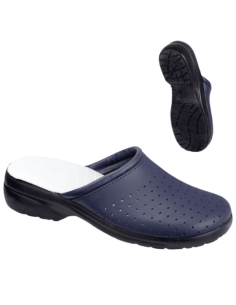 Saboți Stela Blu Goldenfit fără baretă din piele naturală 2