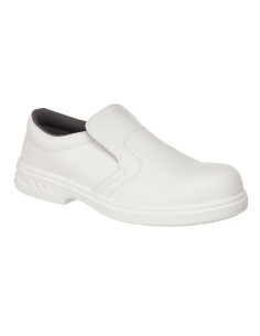 Pantofi de protecție S2 FW81 din microfibră albă – Portwest