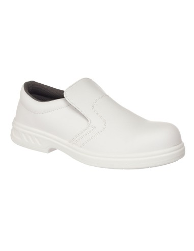 Pantofi de protecție S2 FW81 din microfibră albă – Portwest