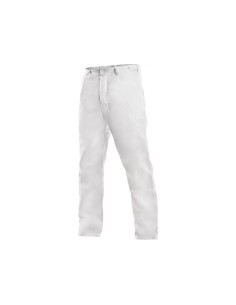 Pantaloni de lucru bărbați ARTUR albi din bumbac 100% – CANIS