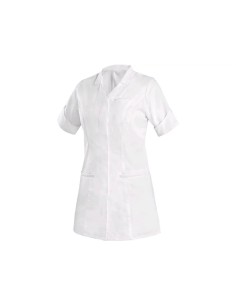 Tunică medicală damă MAIA albă cu mâneci scurte – CANIS